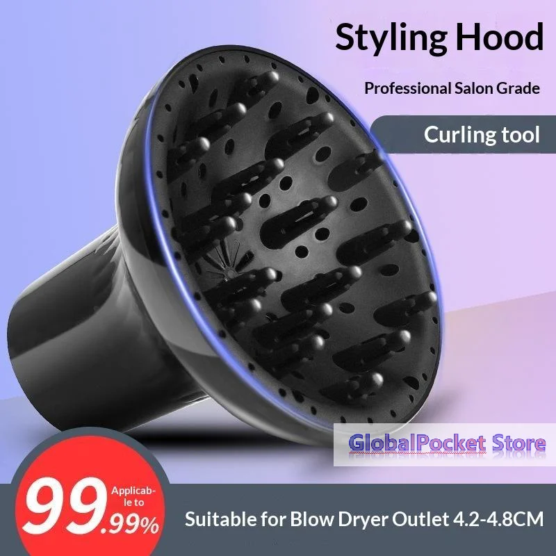 Difusor de Cabello Universal, Secador de Pelo para Peinado y Rizos, Capucha de Viento Grande para Cabello Rizado, Accesorios de Peluquería, Soplador de Estilismo
