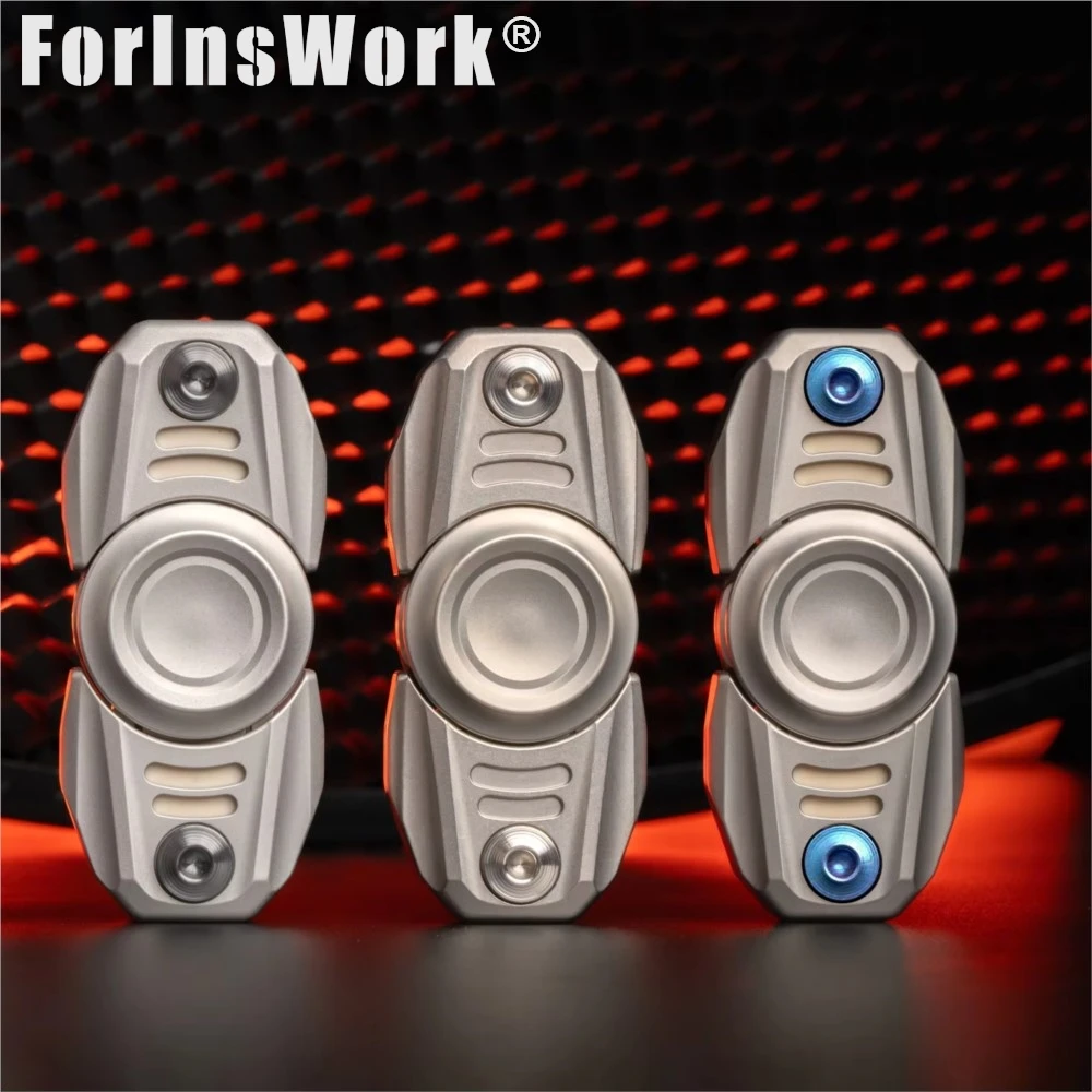 GJM PROMETHEUS EDC Tuning Fork Open-Armor Fidget Toy | 3-in-1 Magnetic Decompression Toy With Sound Effect Figet Spinner