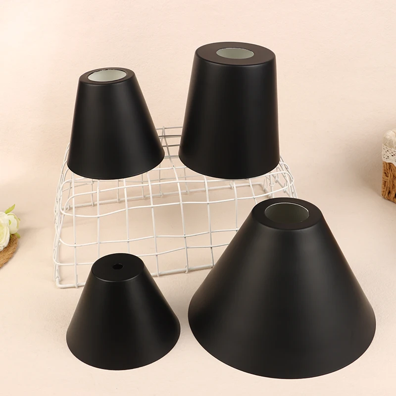 Black Iron Lampshade American Retro Industrial Style Chandelier Wall Lamp Table Lamp Restaurant Clothing Store Lamp Accessories