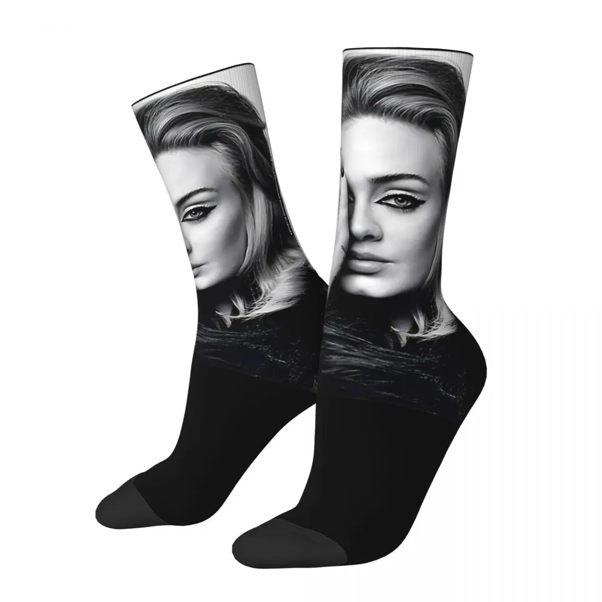 Adele Tour August 2024 Printed Socks Elegant Stockings Unisex Men Quality Running Sports Socks Winter Printed Anti Skid Socks