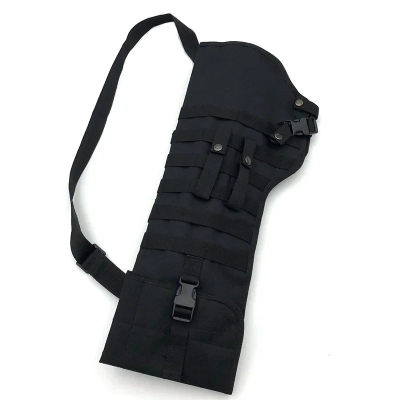 Outdoor Tactical Shotgun Rifle fodero Bag Molle Shoulder Sling Case Holster caccia Long Gun Holsters Airsoft Gun accessori