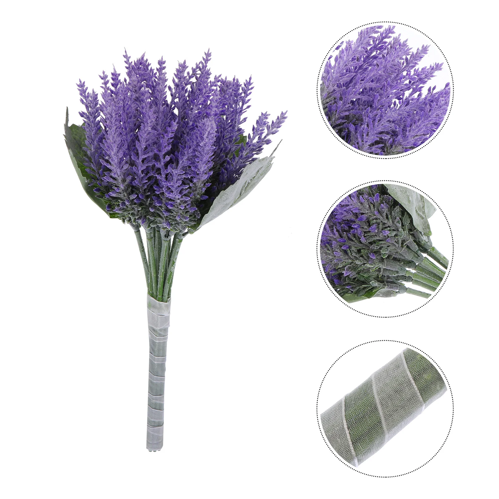 

1Pcs Artificial Lavender Bouquet Simulation Decor Silk Flower Wedding Bridal Bouquet Home Office Party Decoration Gift