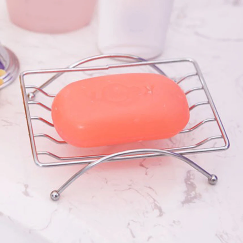 녹 방지 스테인리스 스틸 비누 접시, 비누 접시, 보호 바구니, 욕실 거치대 케이스, 욕실 제품 액세서리, 12x8cm, 1 개