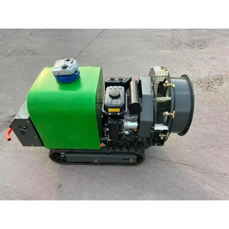 high quality Self-propelled remote control , high-productivity pticide , wind-driven orchard sprayer -year warranty