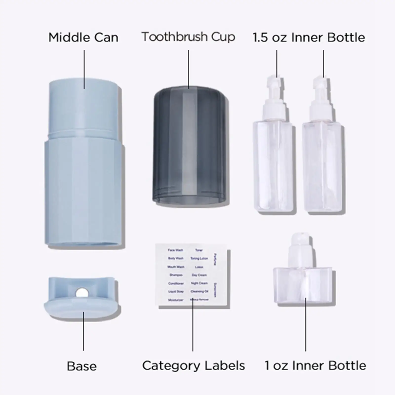 Travel Toothbrush Case Daily Use of Hotel Shampoo Toiletry
