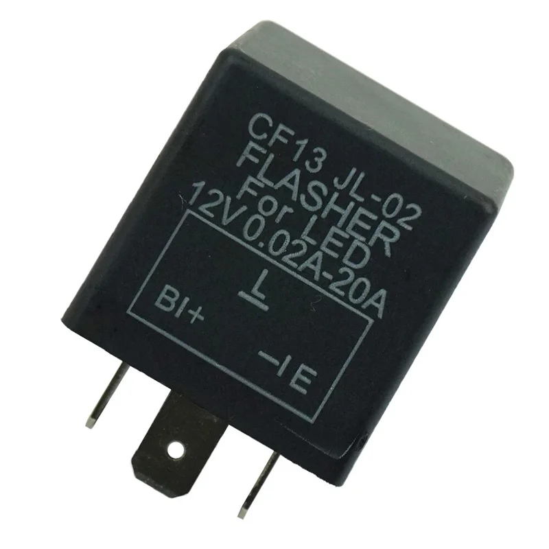 

Реле-прерыватель QXNY 3-контактное CF13 JL-02 0.02A 20A 12V для светодиодных указателей поворота (устранение гипервспышки)