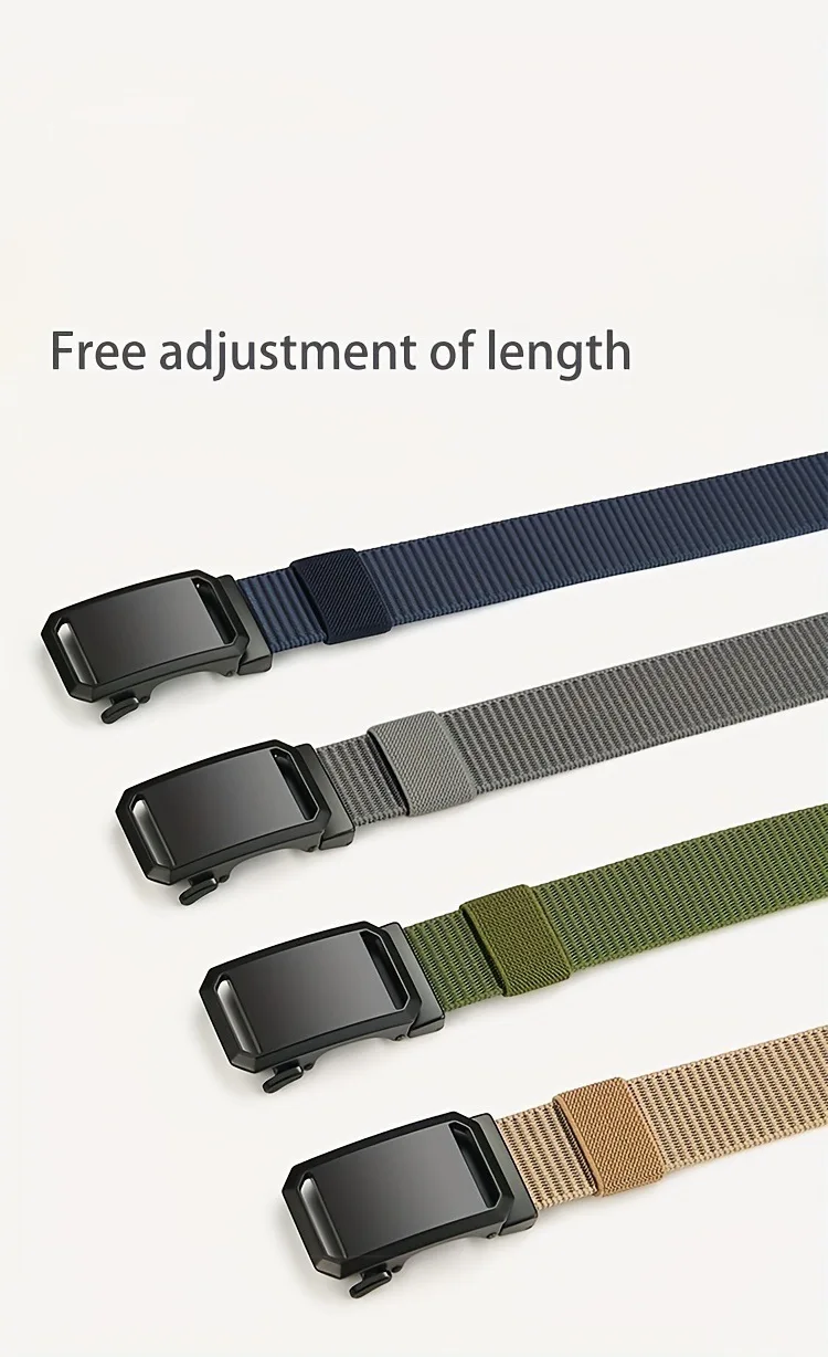 Canvas Taktische Gürtel für Herren mit Langlebiger Automatikschnalle, Ideal für Outdoor-Jagd, Abenteuer & Training Freizeithosen – Detail 9