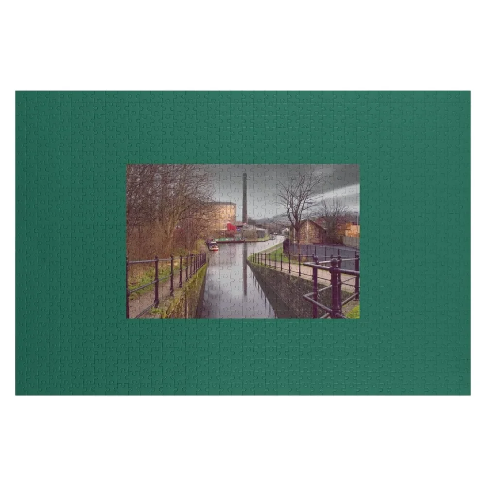 Slaithwaite Canal View Jigsaw Puzzle, presentes fotográficos personalizados para crianças