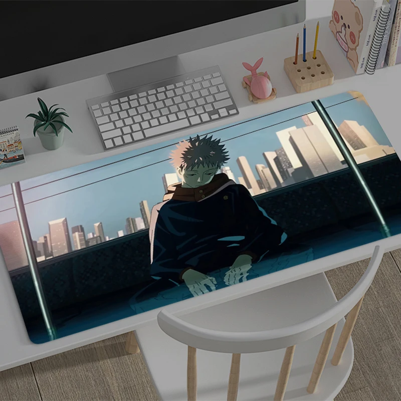 Gaming Mouse Pad J-jujutsu Kaisen Yuji Gamer Computer Accessories Keyboard Table Mat Mousepad Company Desk mat PC Anime Mousepad
