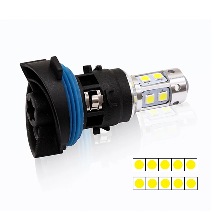 3030 10SMD White/Amber PH24W Canbus DRL for Peugeot 3008 5008 for Citroen C5 MK2 Car LED Daytime Running Light Lamp