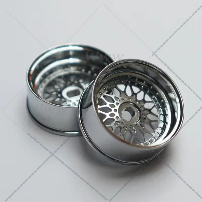 BBS 20mm Metal Wheel Hub RC Car 1/28 for Mosquito Car MINI-Z BZ3 MA030 AWD DRZ GLA Bright Silver