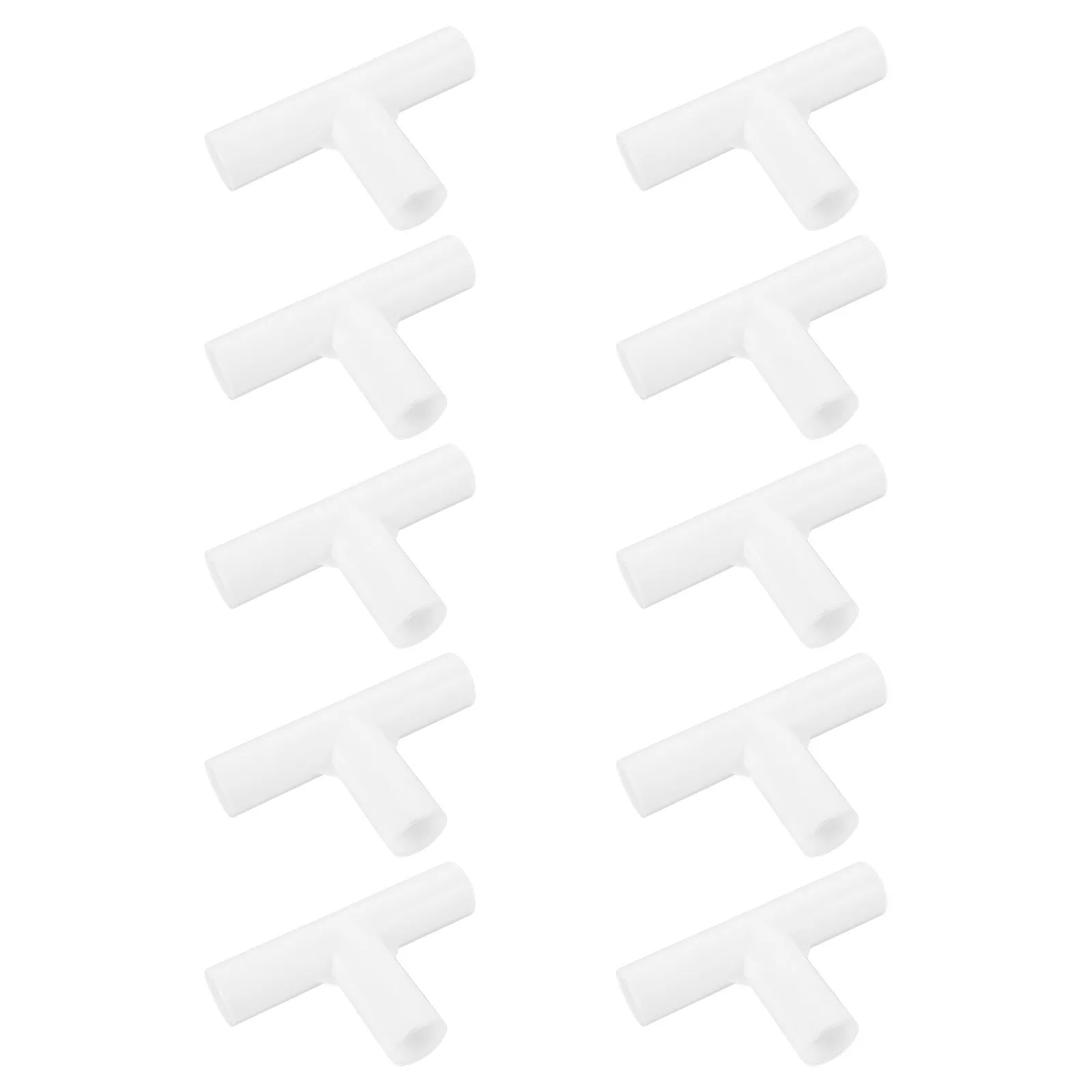 

10 шт. пластиковых Т-образных соединителей для палаточных стоек, фитинги для палаток, запасные части для ремонта каркаса тента, для уличных труб