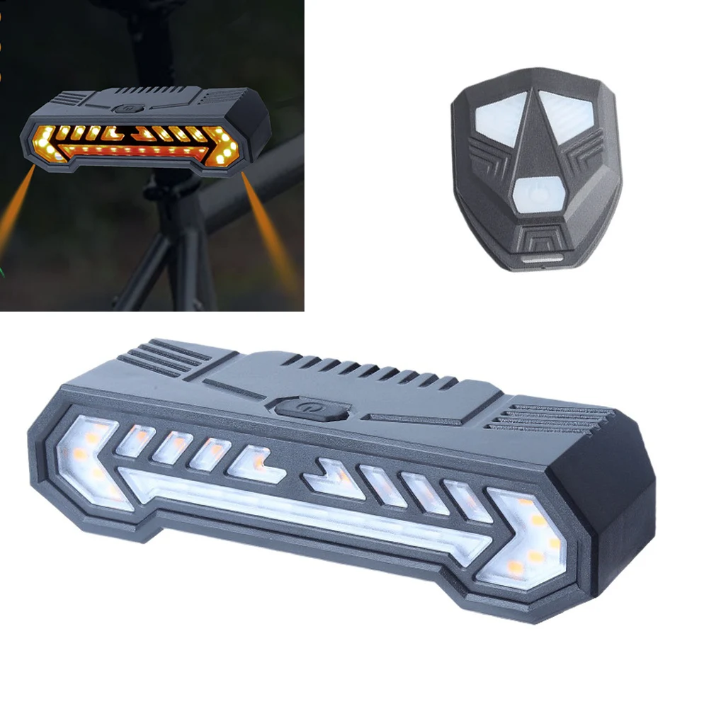 

Bike Turn Signal Rear Light Remote Lights Multi-Angle Five Lighting Modes 120×40×33mm Wireless Remote Control Taillights