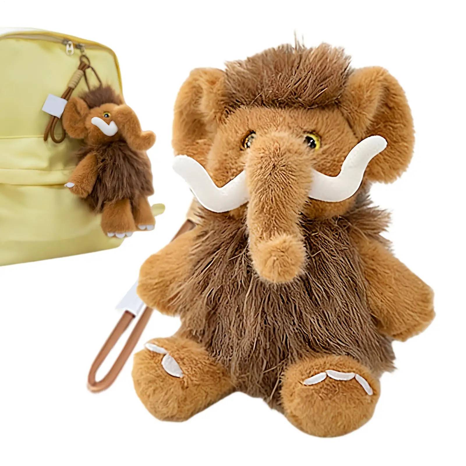 Elephant Plush Keychain Soft Purse Charm for Handbag Backpack Keys Children Birthday Gift Party Favor Easter Stocking Stuffer
