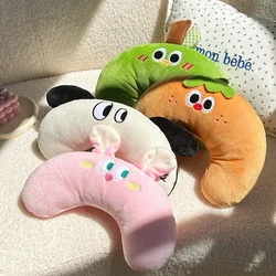 Cute Animal Plush Pet Pillow Cats and Dogs Sleep Together U-shaped Pillow Neck Protection Pillow Pet Supplies Dog Accessories