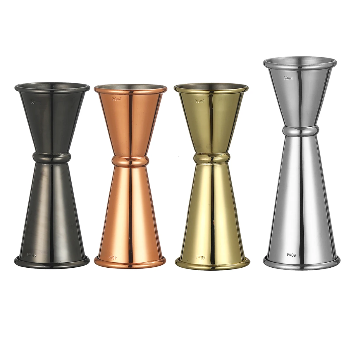 Multiple Size Stainless Steel Bar Cocktail Jigger Bar Measures Cocktail Drink Jigger  Bar Tools Bar Accessories