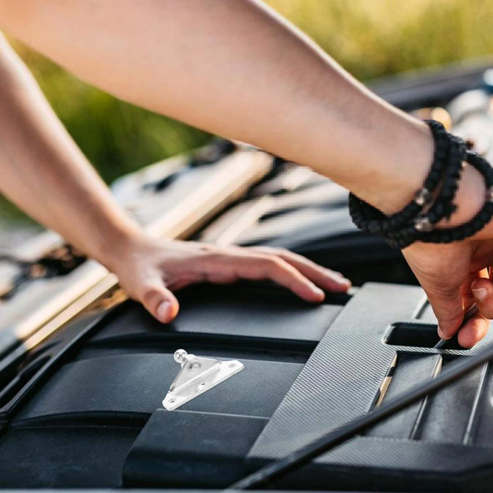 

1Pair 10Mm Metal Ball Stud Mounting Brackets for Gas Struts Heavy Duty Lift Support Shock Absorption Bracket for Cars Furniture