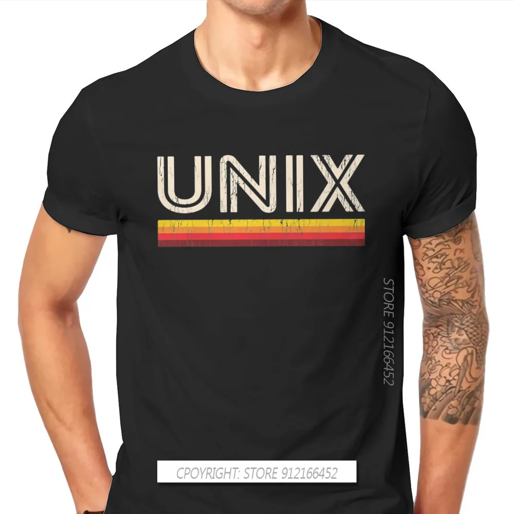 Linux Operating System Tux Penguin Novelty TShirt For Men UNIX Retro O Neck Basic T Shirt Birthday Gifts OutdoorWear 3XL