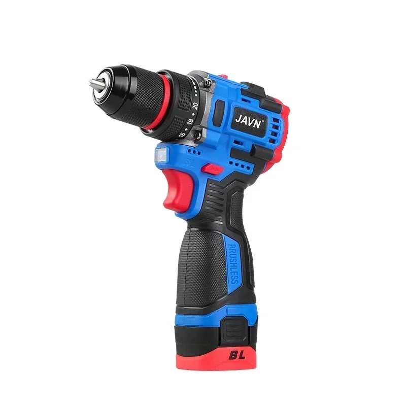 16V Brushless Cordless Drill 70N.m Self-locking Chuck Electric Screwdriver 20+1 Torque Settings 2-Speeds  Power Tools