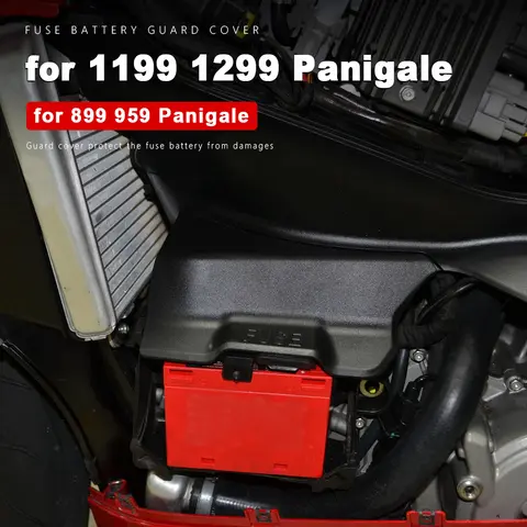 Motorcycle Fuse Battery Cover ABS Plastic for Ducati Panigale 959 899 1199 1299 Panigale R/S Accessories 2012-2019 2018 Panel