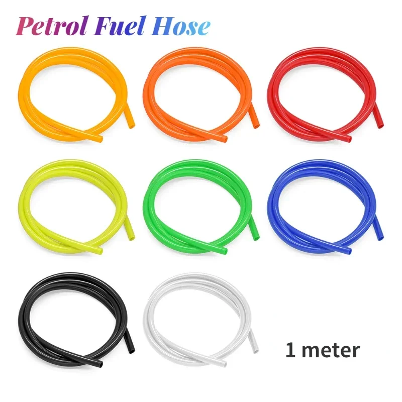 1 Meter  Motorcycle Accessories Hose Petrol Fuel Line Hose Gas Oil Pipe High Temperature Resistant Rubber Soft Tube