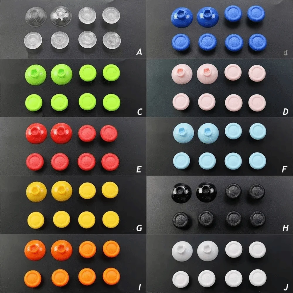 8 In 1 Analog Joystick Removable Button Grip Thumbstick Extender Mushroom Cap Joystick Grip Cap for PS4/PS5