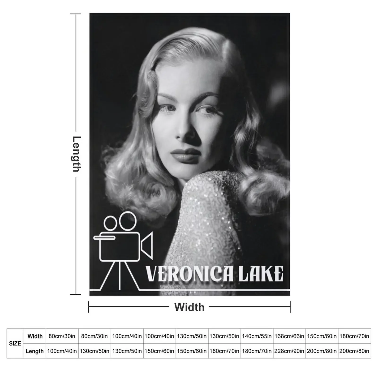 Veronica Lake Throw Blanket Single sofa bed Multi-Purpose Furry Blankets