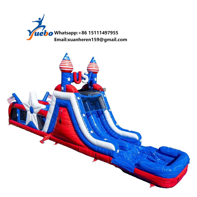 

Obstacle Course Outdoor Inflatable Obstacle Course Challenge Bstacle Castle Water Slide Climbing Playground for Party Rental