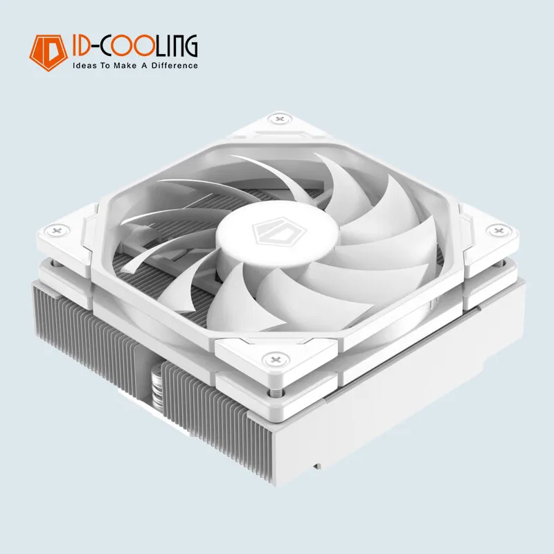 Imagem -02 - Id-refrigeração-low Profile Cpu Air Cooler Am4 Heat Pipe Full Reflow Welding Process Cpu Radiador para Lga1700 1200 Is47-xt