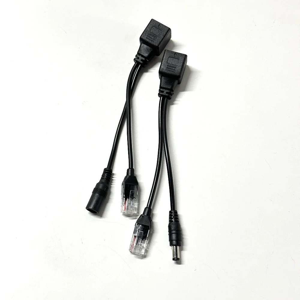 POE Adapter Cable RJ45 POE Injector + POE Splitter Kit Power over Ethernet POE Camera Adapter 5V 12V 24V 48V