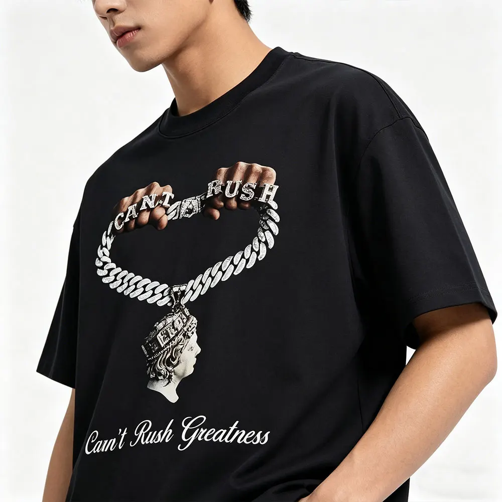 

Rapper Central Cee Can't Rush Greatness Merch 2026 T-shirt Men Hip Hop Fashion Short Sleeve T Shirts Mens Oversized Streetwear