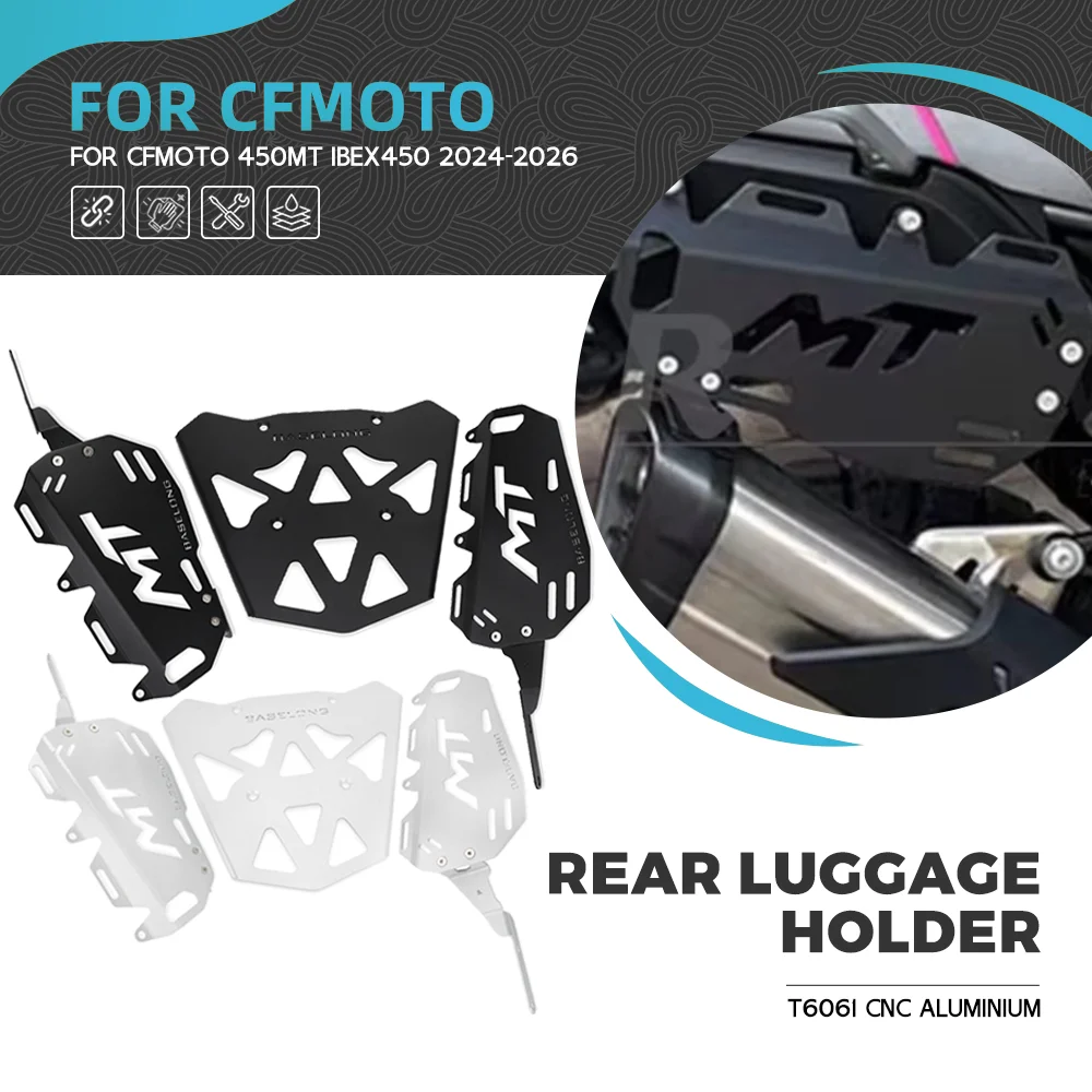 

FOR CFMOTO 450MT IBEX450 2024-2025-2026 Motorcycle Side Luggage Rack Support Saddle Bags Mounting Brackets CF MOTO IBEX 450 MT