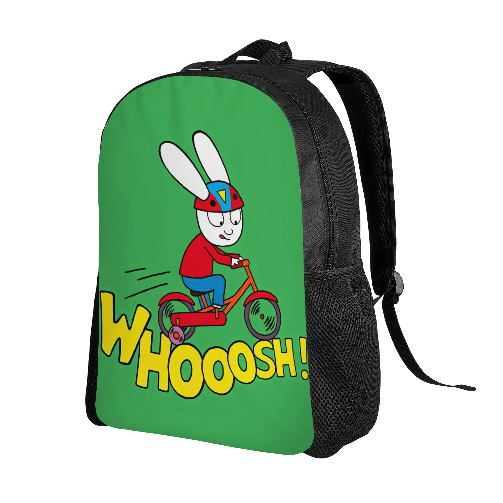 Simon Super Rabbit  Backpack  Student Unisex Polyester Travel Backpacks Large Kawaii School Bags Rucksack