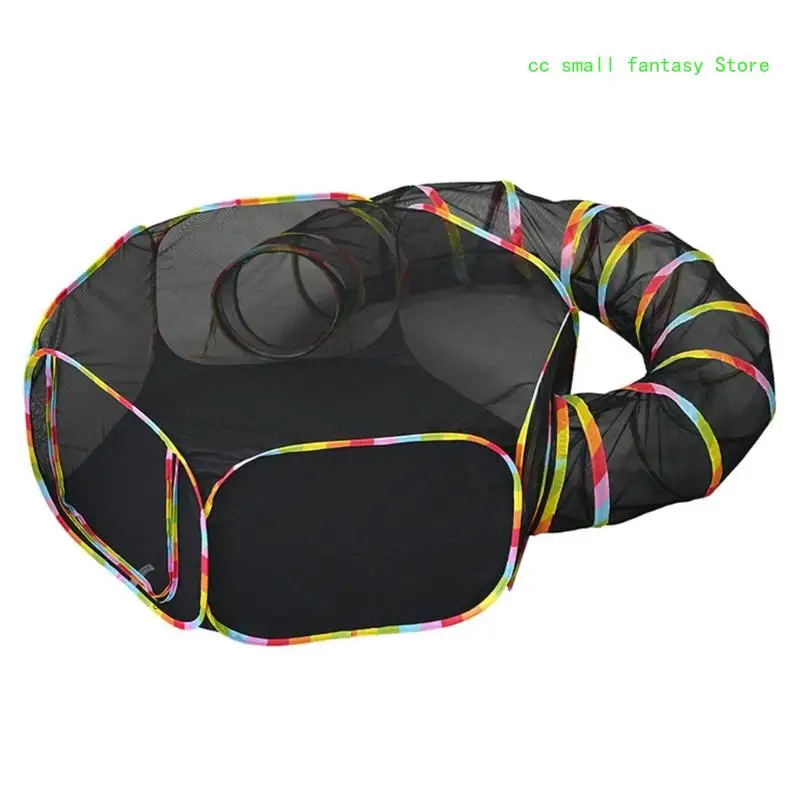 

R3MA Indoor Foldable Tunnel Tube Kitten Tunnel Bored Pet Toy Peek Hole Toy