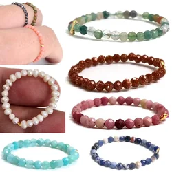 Bohemian Natural Stone Rings section Beads Strand Finger Ring Crystal quartz agate Handmade Rings For Women Party Jewelry Gift