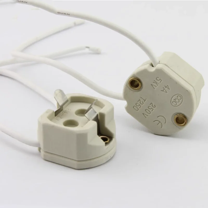G12 Ceramic Lamp Holder, Led socket adapter ceramic halogen Bulb base Converter Metal Halide adapter socket 70/150W Cable 10cm