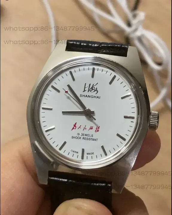 Shanghai Brand 7120 Original Stock, All-steel Manual Mechanical Men's Watch, Diameter 37mm