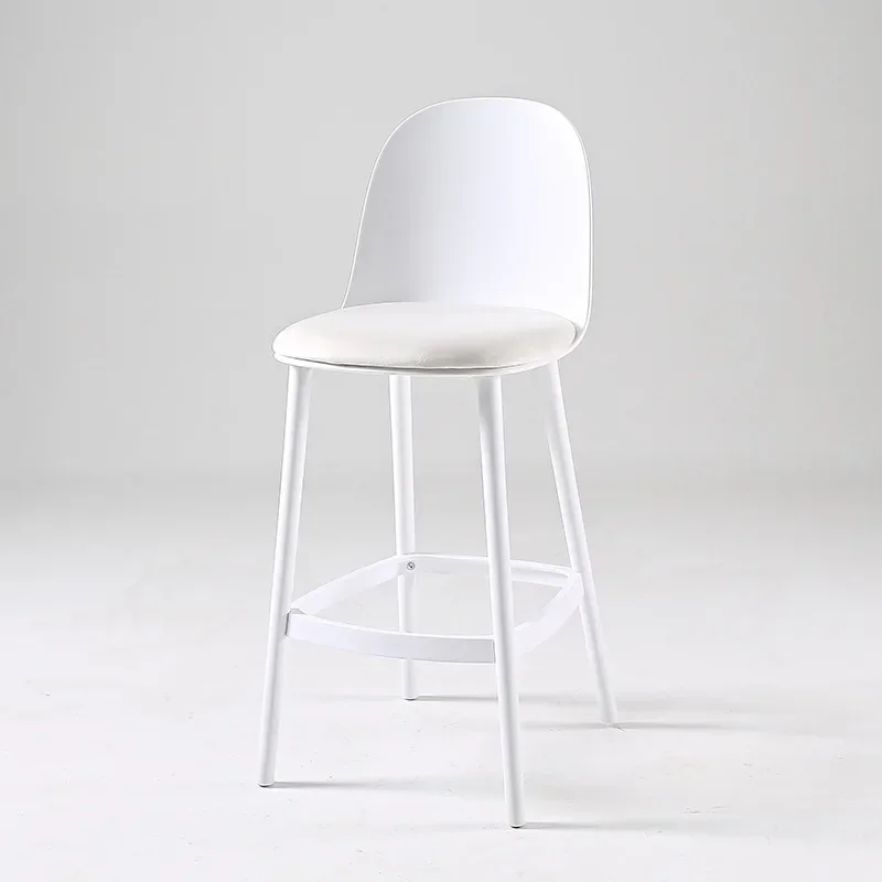 Nordic designer bar chairs, modern and simple, light luxury plastic bar chairs, disassembly and assembly, internet