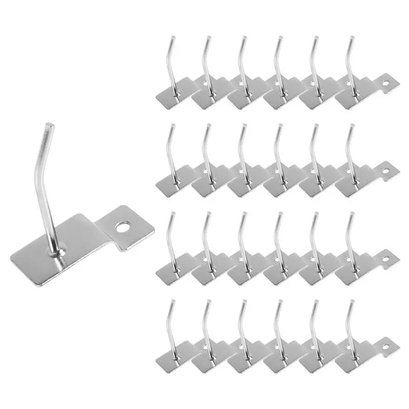 

【VALUE MONEY】25 X Slatwall Single Hook Pin Shop Display Fitting Prong Hanger