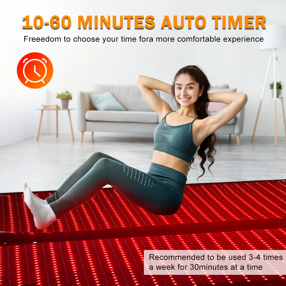 2026 New 260W Whole Body Red Light Therapy Sauna Blanket 660nm 850nm Infrared Light Therapy Mat