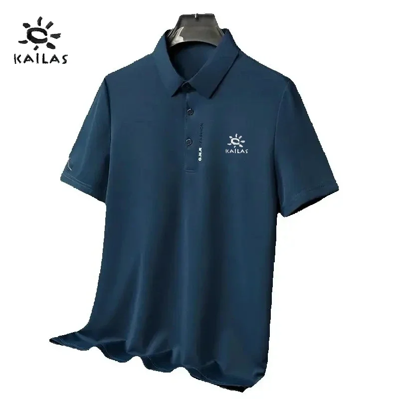 

KAILAS men's high-quality casual short sleeved polo shirt new summer trend fashionable comfortable breathable T-shirt top