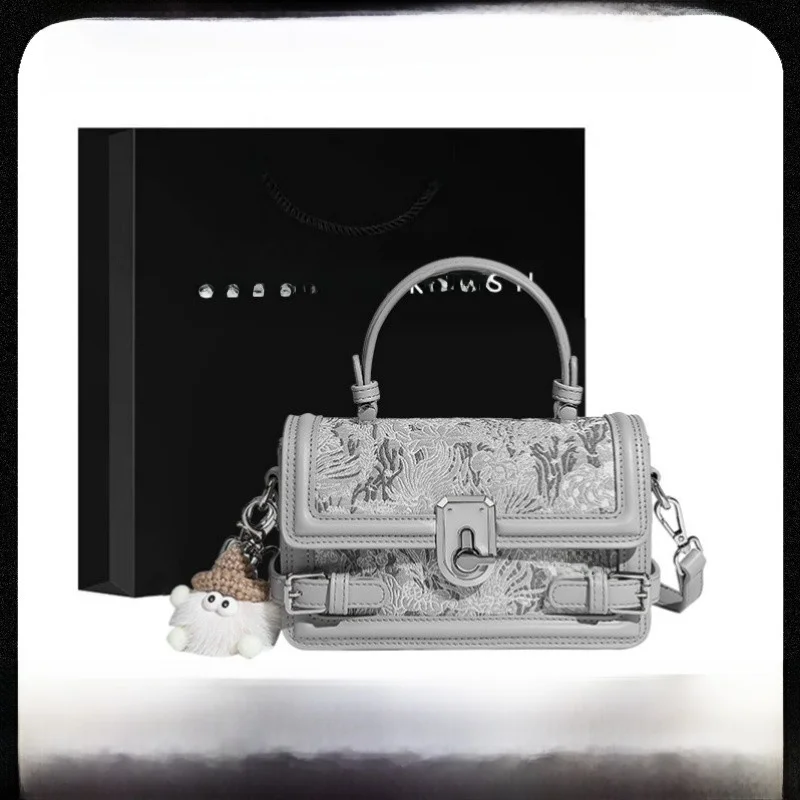 

Faionable Moonlight Treasure Box Single oulder Bag Women's New 2025 Handbag Commuter Crossbody Soft Leather Purse