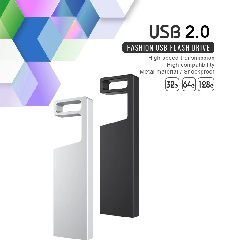 Lightweight Keychain Pendrive USB 2.0 Flash Drive 8/16/32/64/128GB Memory Stick Gift for Friends