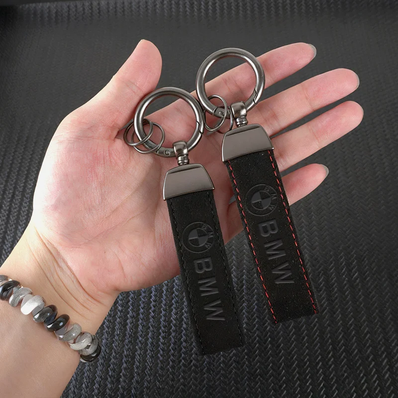 High Quality Leather Car Keychain Logo Keyring For Bmw M M3 M5 Performance E36 E39 E46 E53 E90 E60 E61 E93 X3 X1 Accessories - view 5
