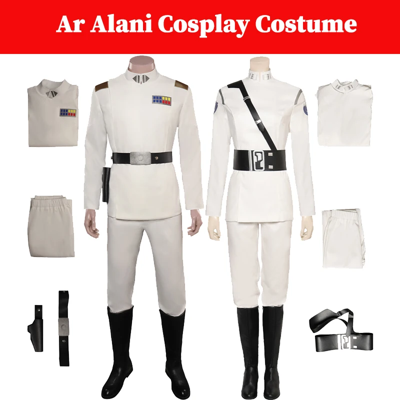 

Ar Alani Cosplay Costume Movie Space Battle Grand Admiral Costume Disguise Adult Men Women Halloween Roleplay Party Suits