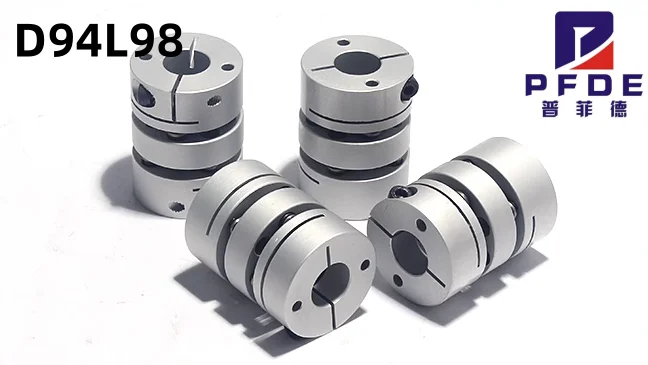 

Aluminum alloy D94L98 double diaphragm coupling elastic connector D94mm L98mm ball screw step servo motor encoder computer