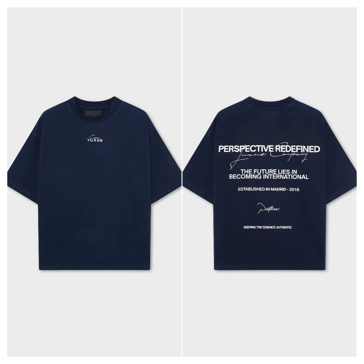 Hochwertige Sport-Streetwear Unisex Trendige Modemarke Sommer Neues Bedrucktes Rundhals-Baumwoll-Kurzarm-Freizeit-T-Shirt – Detail 5