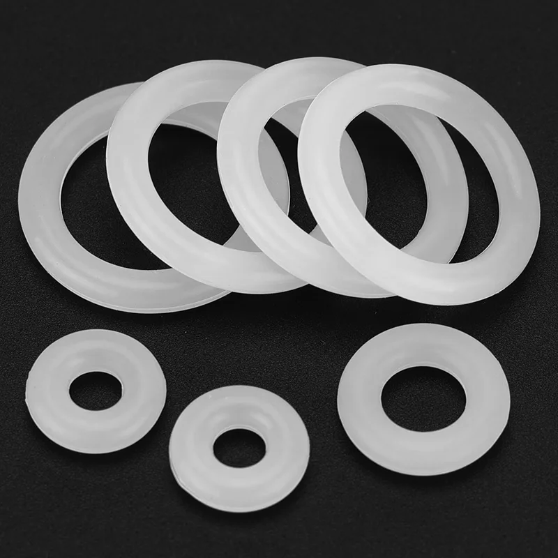 

5Pcs VMQ White Silicone O-Ring ID3.1mm Wire Diameter 1-5mm Seal Rubber Waterproof High Temperature Resistant Flexible
