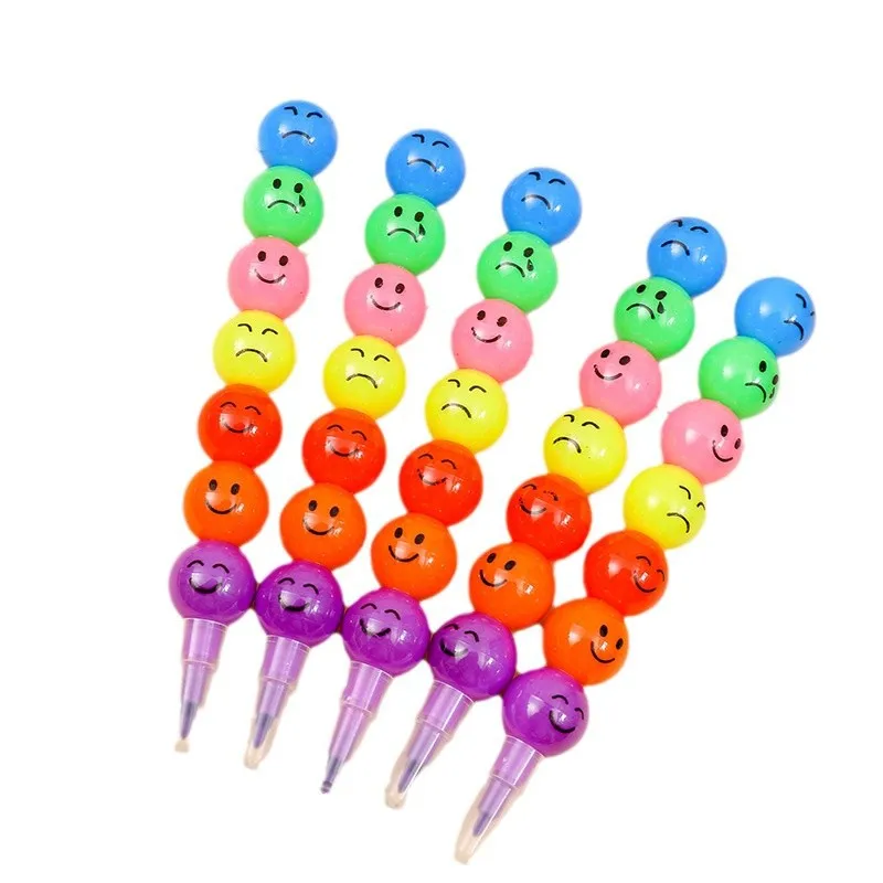 5/10Pcs Baustein Buntstifte Set Pädagogisches Kinder Party Gefälligkeiten Kreative Zeichnung Stifte Lernen Spielzeug für Geburtstag Pinata