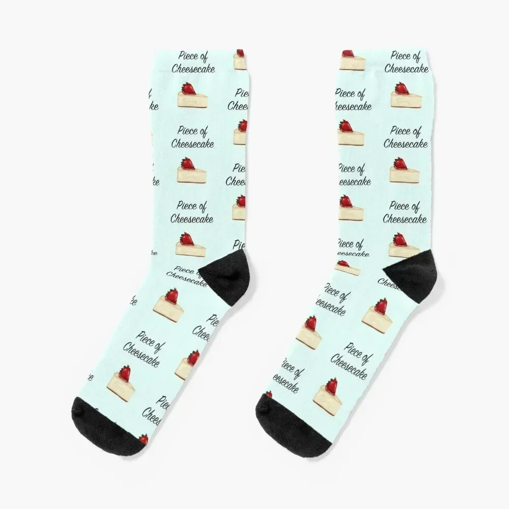 

Piece of Cheesecake Socks colored bright garter sports and leisure essential Socks For Men Women's